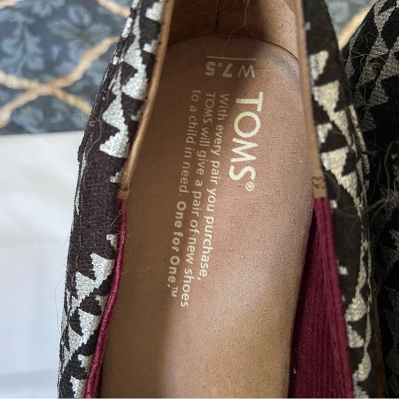 Toms black and silver wedges - Picture 2 of 7